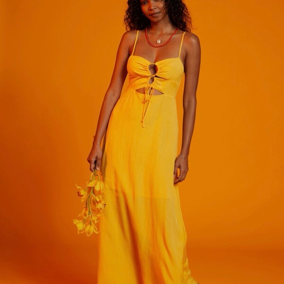 Park & Fifth White Swiss Dot Maxi Slip Dress - Picture 11 of 13